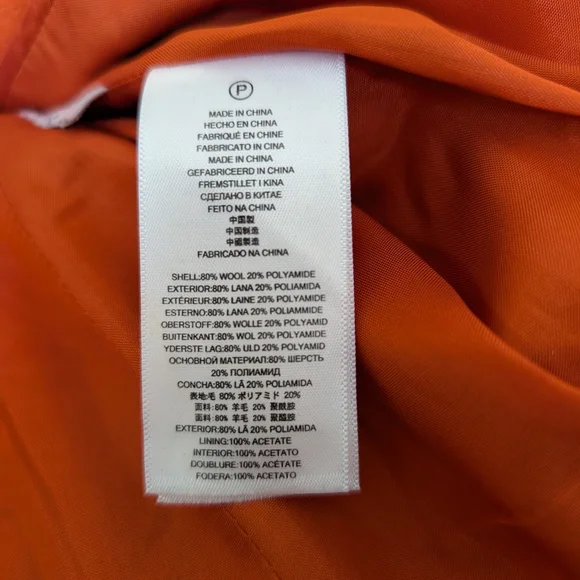 MICHAEL Michael Kors Bold Orange Suit Jacket - Picture 7 of 7